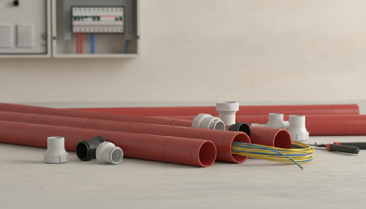 Eletroduto PVC Vermelho: Normas, Cores e Propriedades na Instalação Elétrica