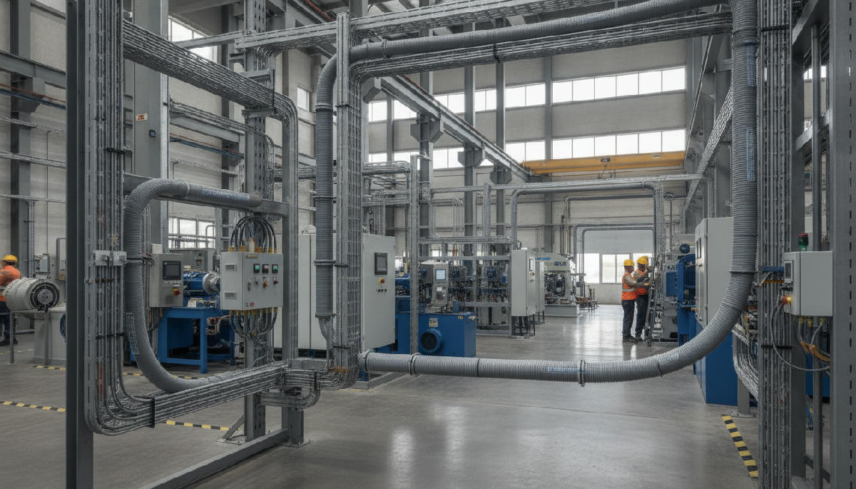 Como o Eletroduto Flexível Sealtubo Garante a Segurança em Projetos Industriais de Grande Porte?