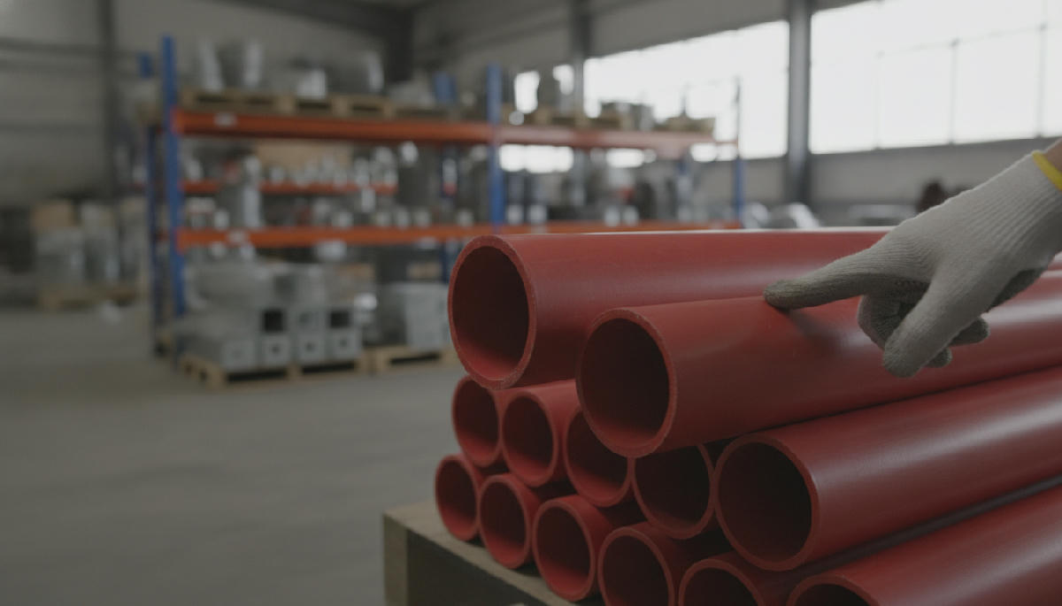O que é um eletroduto PVC vermelho e qual sua função técnica?