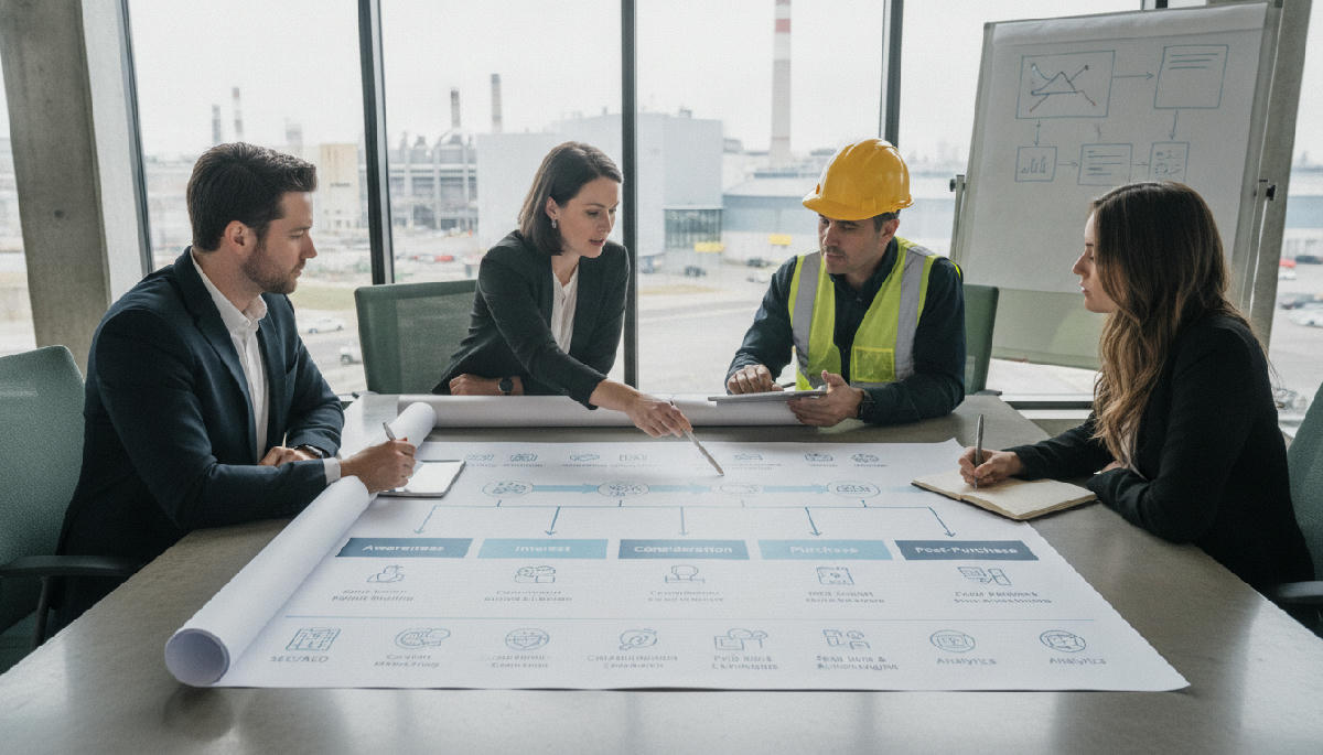 Como Mapear a Jornada de Compra para Estruturar Estratégias de Marketing B2B Industrial Eficientes?