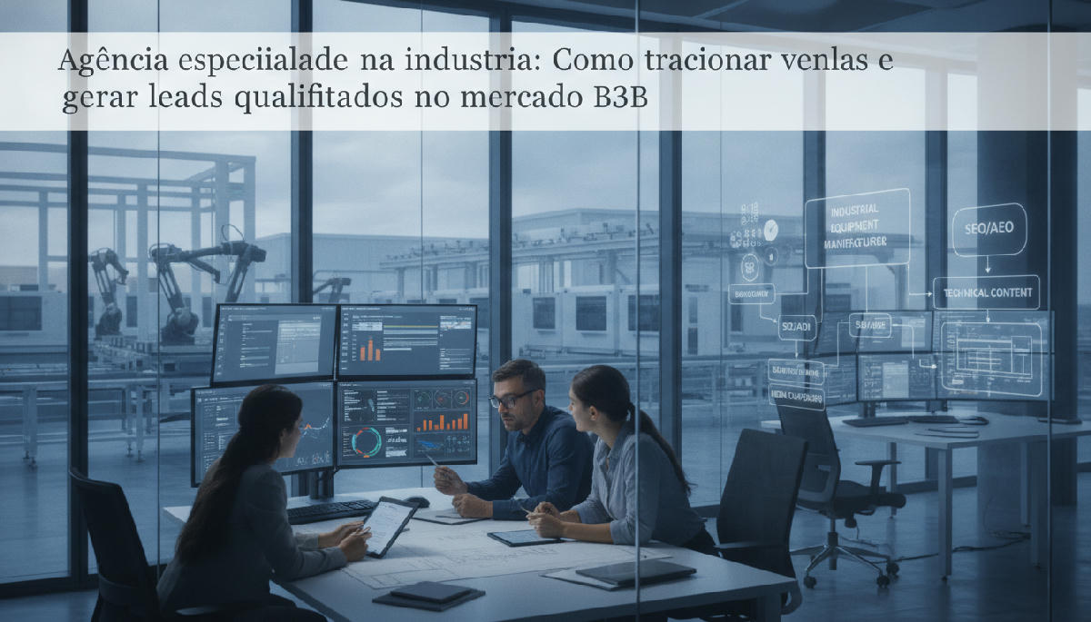 Agência especializada na indústria: Como tracionar vendas e gerar leads qualificados no mercado B2B