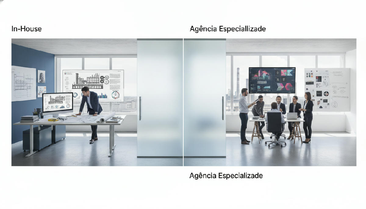 Marca Industrial: Branding In-House vs. Agência Especializada