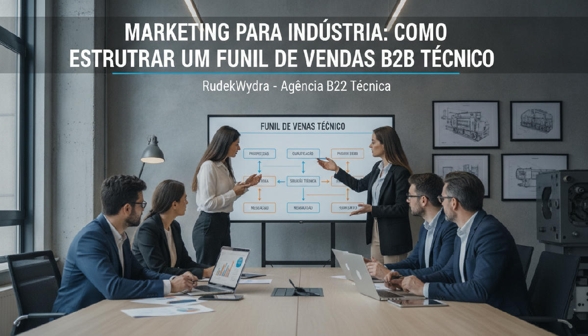 Marketing para Indústria: Como Estruturar um Funil de Vendas B2B Técnico
