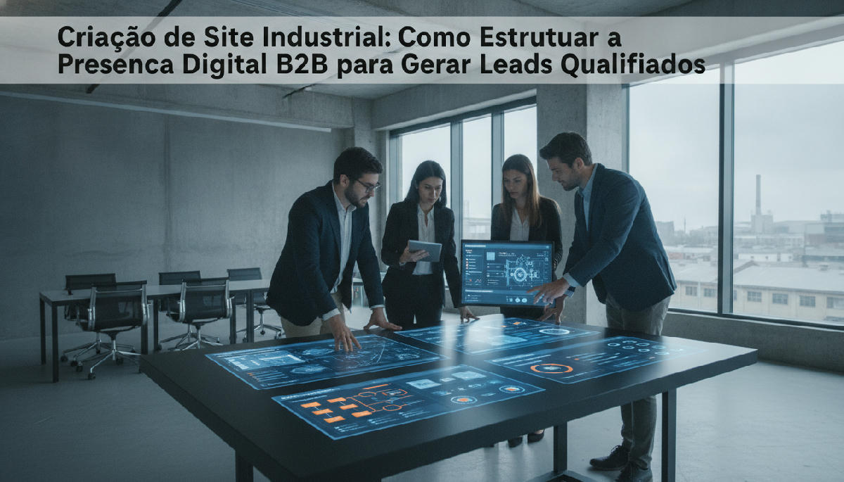 Criação de Site Industrial: Como Estruturar a Presença Digital B2B para Gerar Leads Qualificados