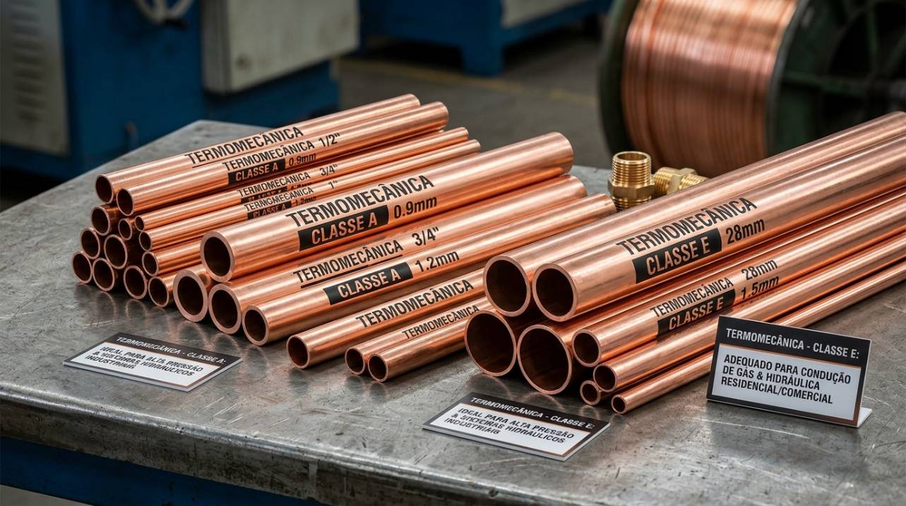 Tubo Cobre Termomecânica: Classes, Aplicações e Vantagens Técnicas para Instalações Hidráulicas e de Gás