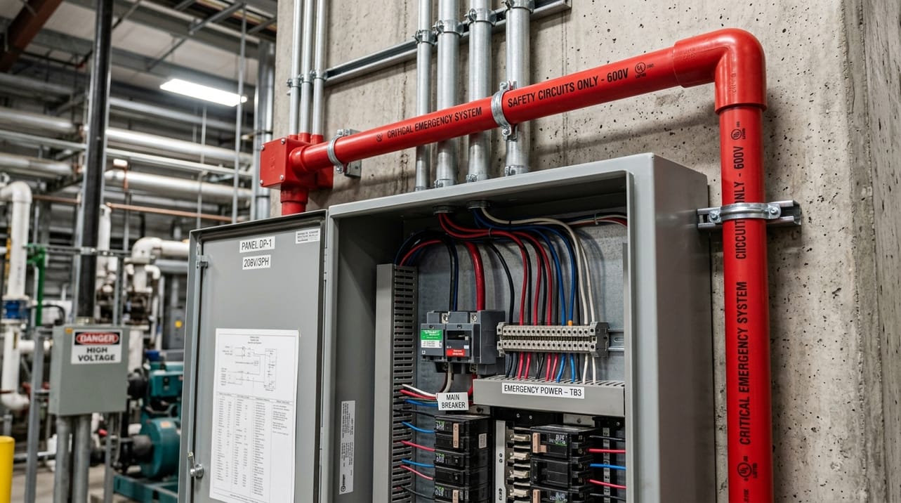 Eletroduto PVC Vermelho: Por Que Sua Indispensabilidade Garante a Segurança em Circuitos Críticos e Sistemas de Emergência