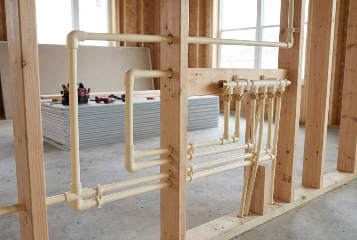 Instalação hidráulica com tubos CPVC Amanco em obra residencial