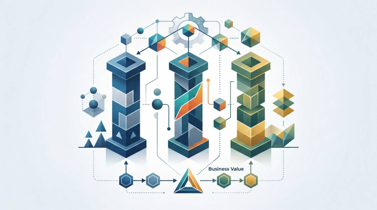 Diagrama de estratégia de marca industrial, mostrando os pilares de posicionamento, diferenciação e valor agregado para o mercado B2B.